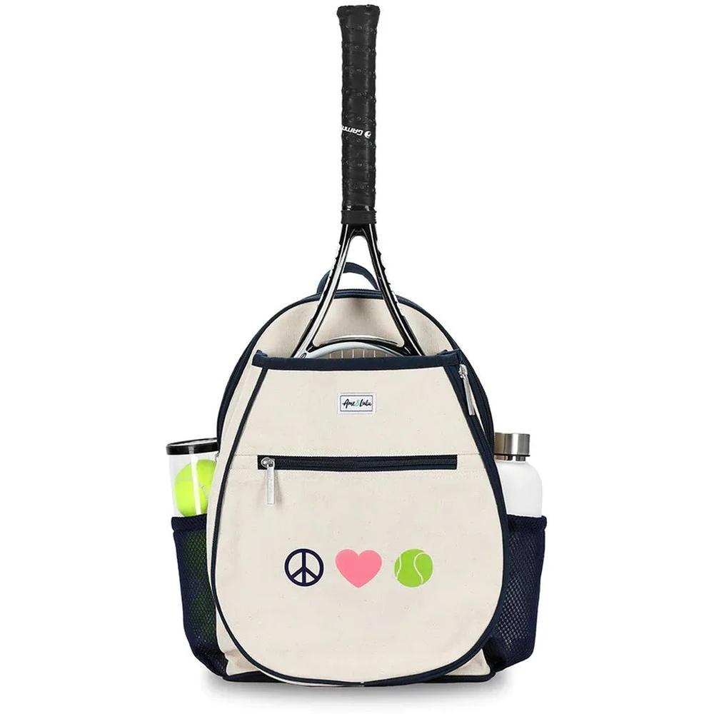 Ame & Lulu Tennis Camper Backpack (Peace Love Tennis)