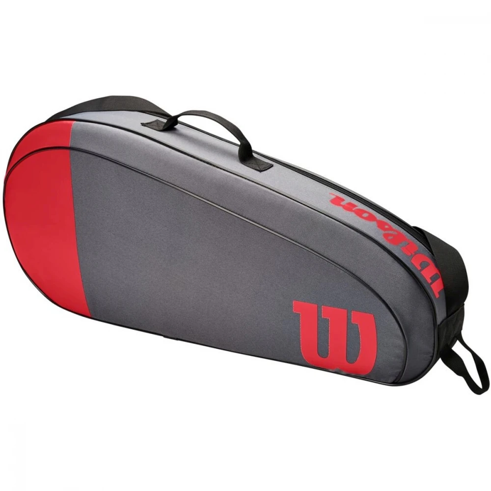 Wilson Team 3 Pack Tennis Bag (Red/Gray)