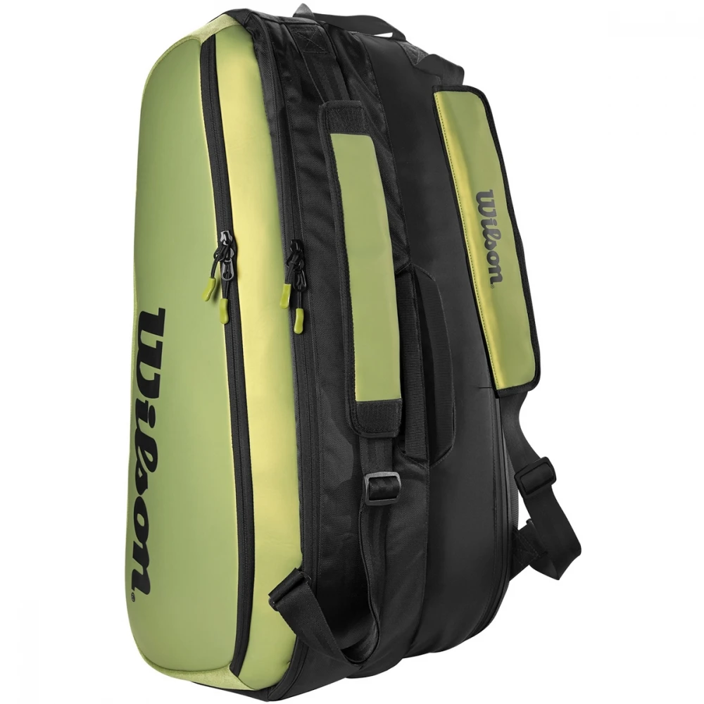 Wilson Super Tour Blade 9PK Tennis Racquet Bag (Green/Black) - Image 3