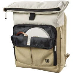 Wilson Women’s Lifestyle Foldover Tennis Backpack (Khaki) -Pro Swing Shop WR8023301001 Wilson Womens Lifestyle Foldover Tennis Backpack Khaki c 1000 1000