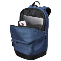 Wilson Ultra V4 Tour Tennis Backpack (Blue) -Pro Swing Shop WR8024201001 wilson ultra v4 tour tennis backpack open 1000 1000