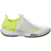 Wilson Men’s Kaos Mirage Tennis Shoes (White/Safety Yellow/Soothing Sea)