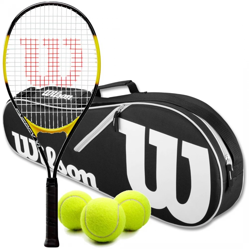 Wilson Energy XL Tennis Racquet Bundled With An Advantage II Tennis Bag And 3 Tennis Balls 1 Wilson Energy XL Tennis Racquet Bundled With An Advantage II Tennis Bag And 3 Tennis Balls