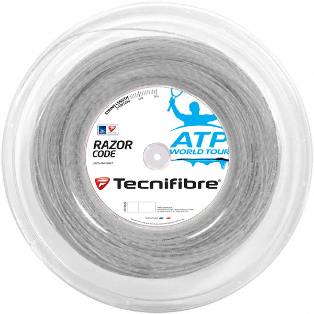 Tecnifibre Razor Code Carbon 17g Tennis String (Reel) 1 Tecnifibre Razor Code Carbon 17g Tennis String (Reel)