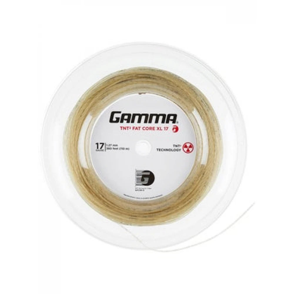 Gamma TNT2 Fat Core XL 17g Tennis String 360’ (Reel) 1 Gamma TNT2 Fat Core XL 17g Tennis String 360’ (Reel)