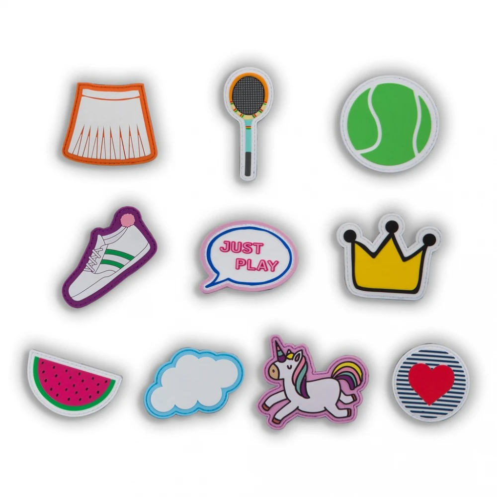 Ame & Lulu Little Love Patches Tennis Backpack (Navy/Pink) - Image 3