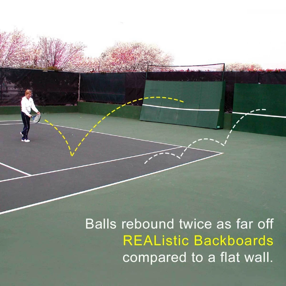 REAListic Straight-Tilt Tennis Backboard 8’H X 16’W 2 REAListic Straight-Tilt Tennis Backboard 8’H X 16’W - Image 2
