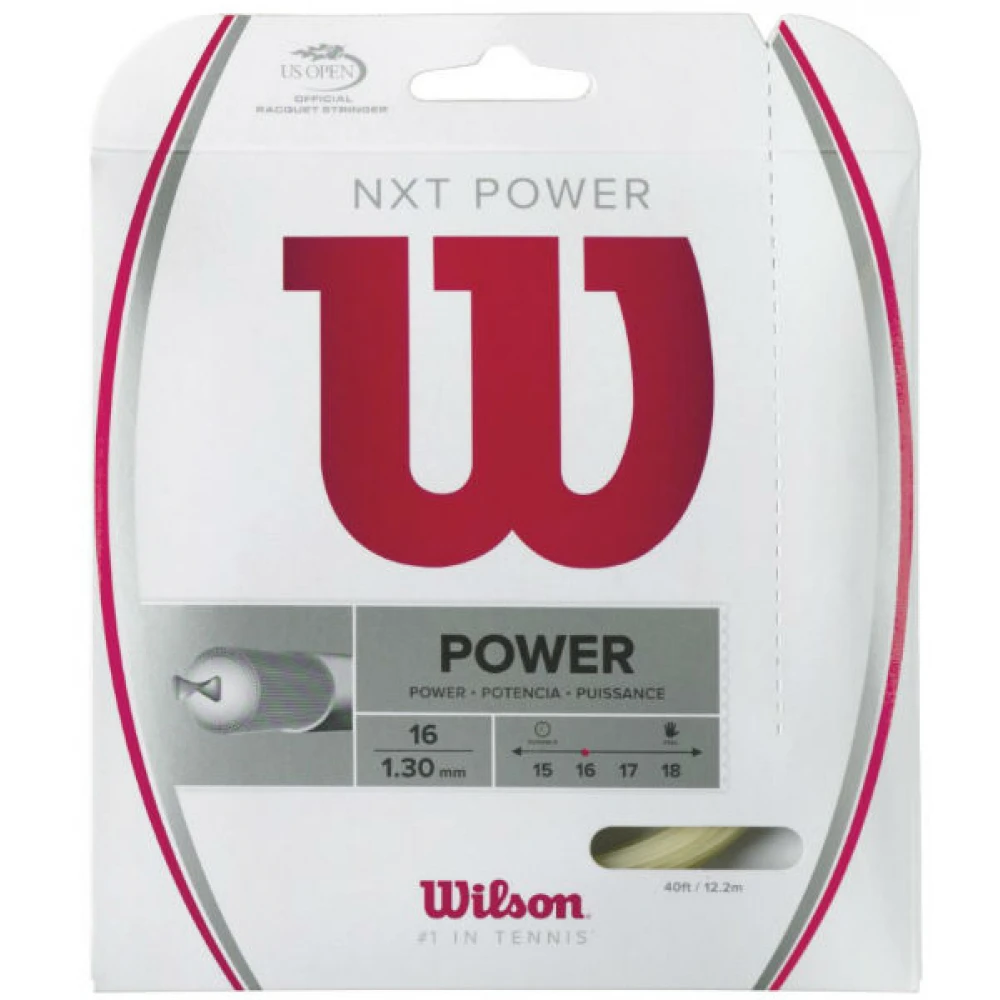 Wilson NXT Power 16g Tennis String (Set) 1 Wilson NXT Power 16g Tennis String (Set)